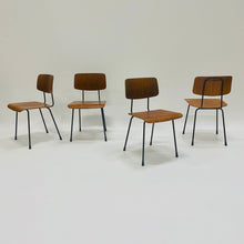 Load image into Gallery viewer, Set of 4 Dining Chairs &quot;1262&quot; by a.r. Cordemeijer for Gispen Netherlands 1959
