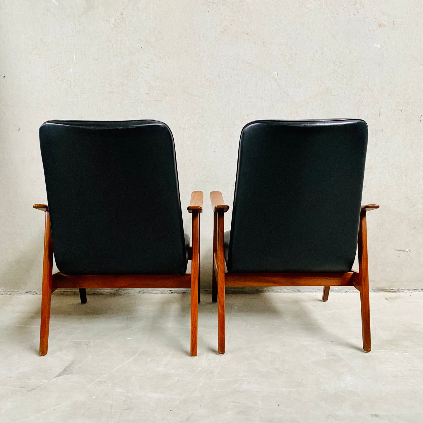 2 X Sessel von Louis Van Teeffelen für Webe, Niederlande 1960