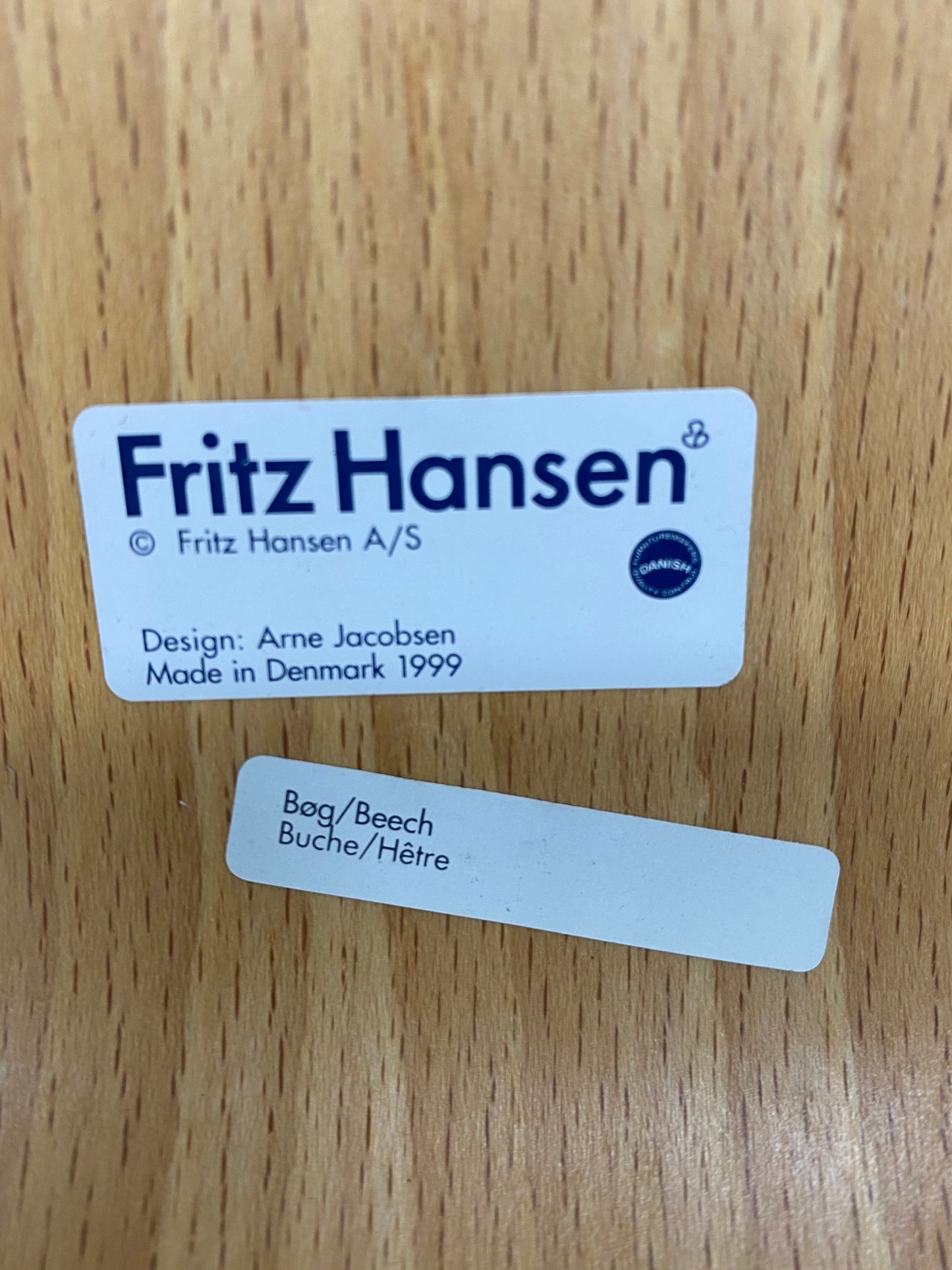 Satz von 4 Esszimmerstühlen 3107 von Arne Jacobsen für Fritz Hansen Dänemark 1955