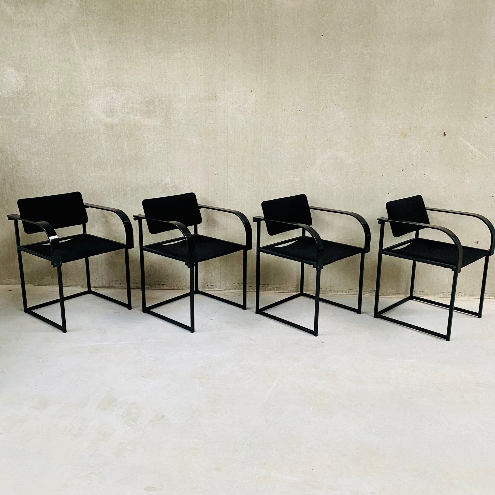 DINING TABLE AND CHAIRS BY PIERRE MAZAIRAC & KAREL BOONZAAIJER FOR PASTOE, NETHERLANDS 1980S