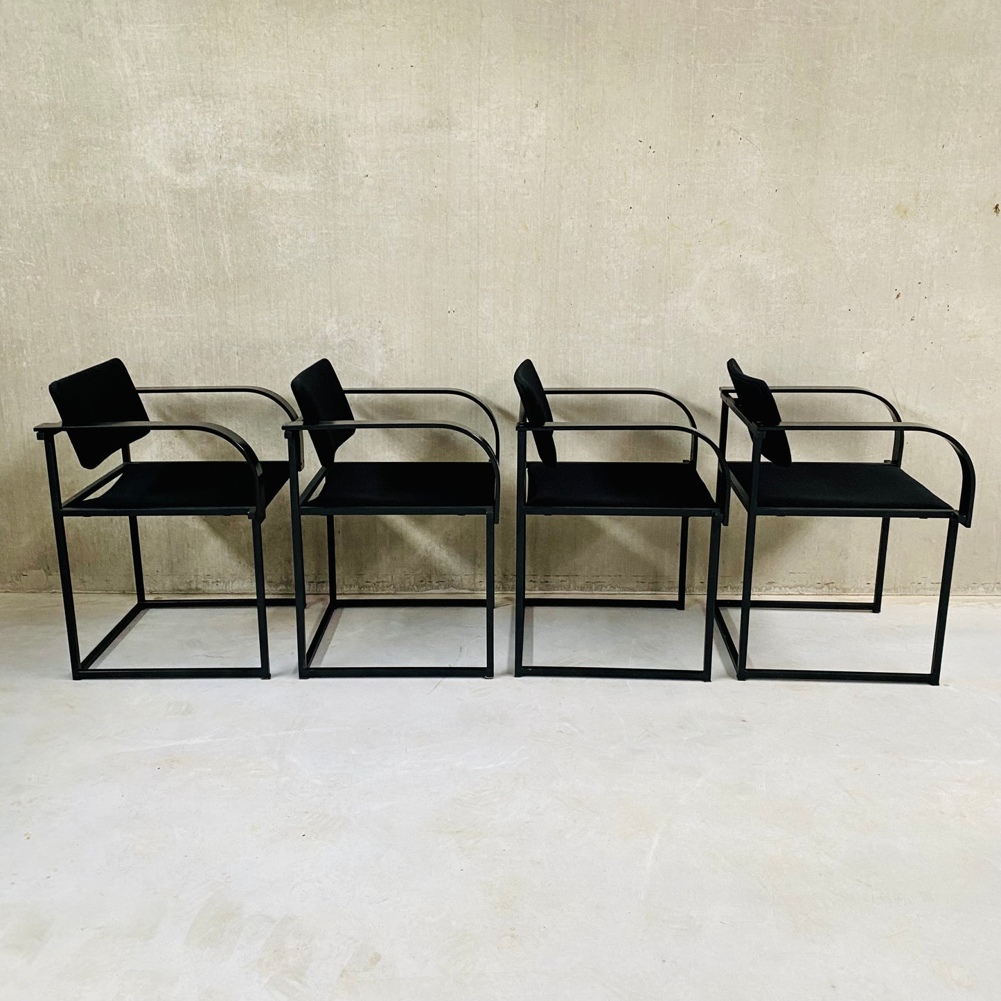 DINING TABLE AND CHAIRS BY PIERRE MAZAIRAC & KAREL BOONZAAIJER FOR PASTOE, NETHERLANDS 1980S