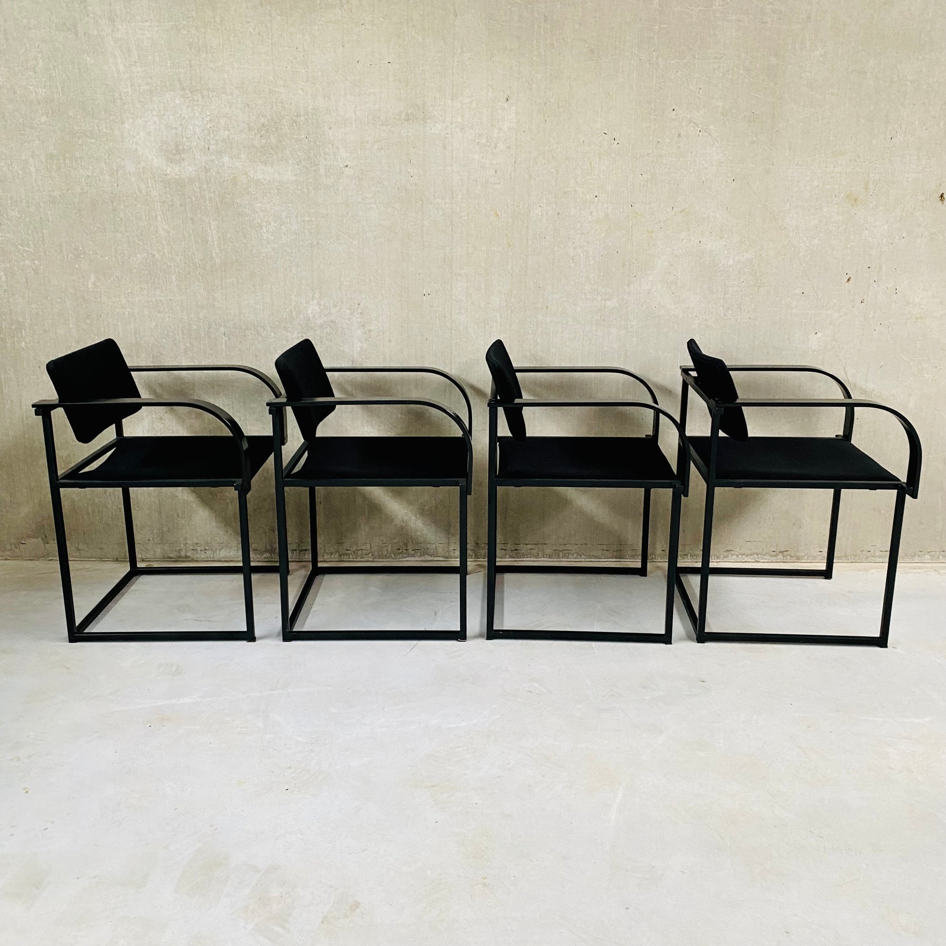 DINING TABLE AND CHAIRS BY PIERRE MAZAIRAC & KAREL BOONZAAIJER FOR PASTOE, NETHERLANDS 1980S