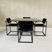 Load image into Gallery viewer, DINING TABLE AND CHAIRS BY PIERRE MAZAIRAC &amp; KAREL BOONZAAIJER FOR PASTOE, NETHERLANDS 1980S
