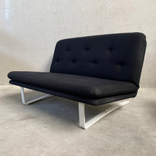 Load image into Gallery viewer, BLACK 2-SEATER SOFA &quot;C684/2&quot; BY KHO LIANG IE FOR ARTIFORT, NETHERLANDS 1960S
