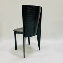 Load image into Gallery viewer, Set of 4 Black Lacquered Dining Chairs for Calligaris, Italy 1980
