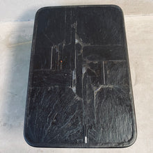 Load image into Gallery viewer, Black Blue Brutalist Coffee Table by Sculpter Paul Kingma, Netherlands 1989
