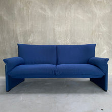 Load image into Gallery viewer, BLUE &quot;PALMARIA 709&quot; 2-SEATER SOFA BY VICO MAGISTRETTI FOR CASSINA, ITALY 1970S
