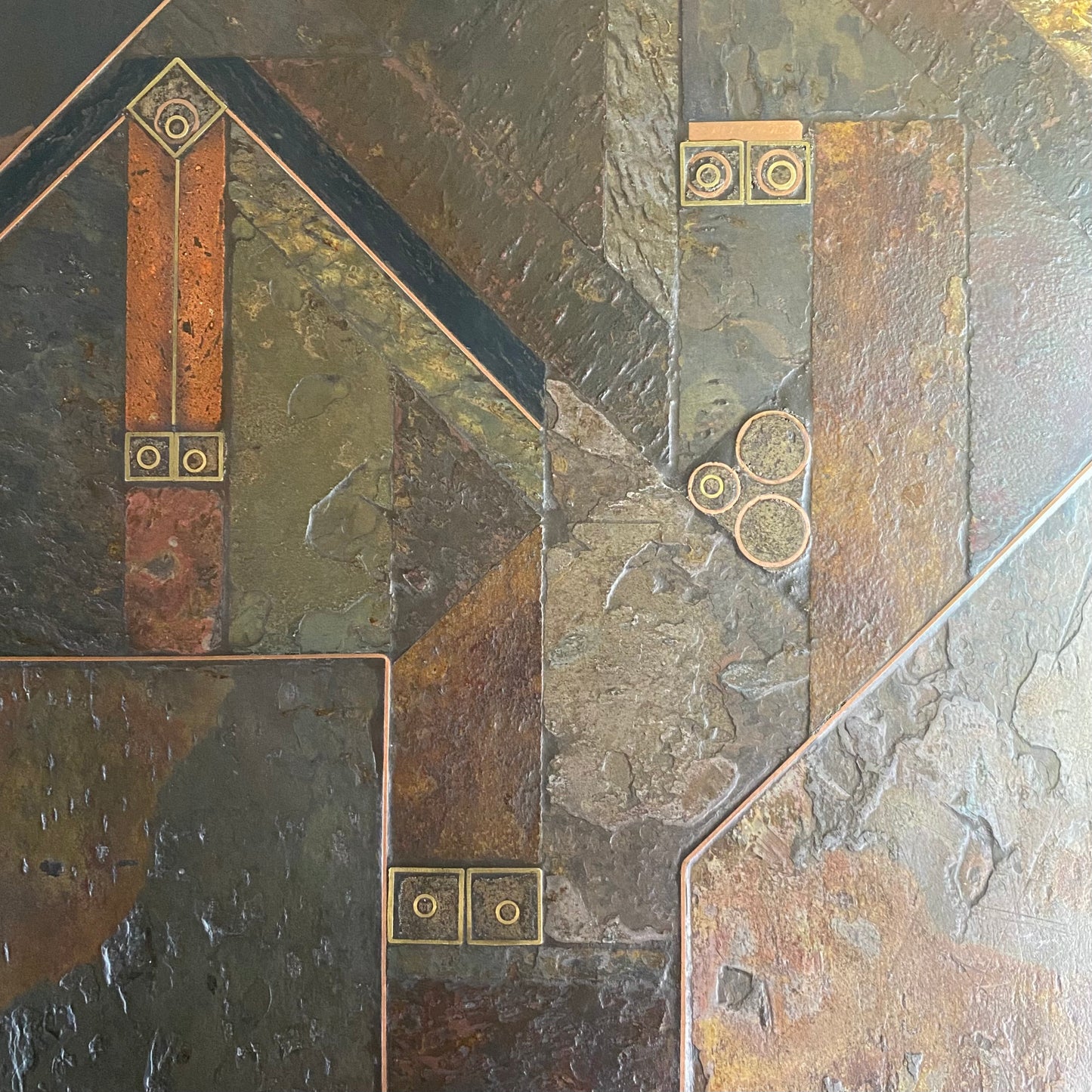 Brutalistischer Couchtisch, entworfen und hergestellt von A. Stam, Niederlande, 1989