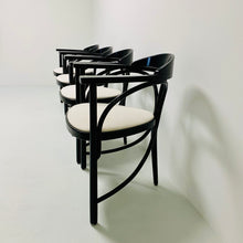 Load image into Gallery viewer, Thonet Model 81 Black Art Nouveau Bentwood Dining Chairs Germany 1989
