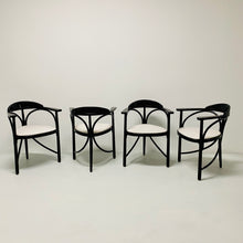 Load image into Gallery viewer, Thonet Model 81 Black Art Nouveau Bentwood Dining Chairs Germany 1989
