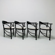 Load image into Gallery viewer, Thonet Model 81 Black Art Nouveau Bentwood Dining Chairs Germany 1989
