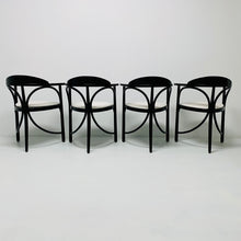 Load image into Gallery viewer, Thonet Model 81 Black Art Nouveau Bentwood Dining Chairs Germany 1989
