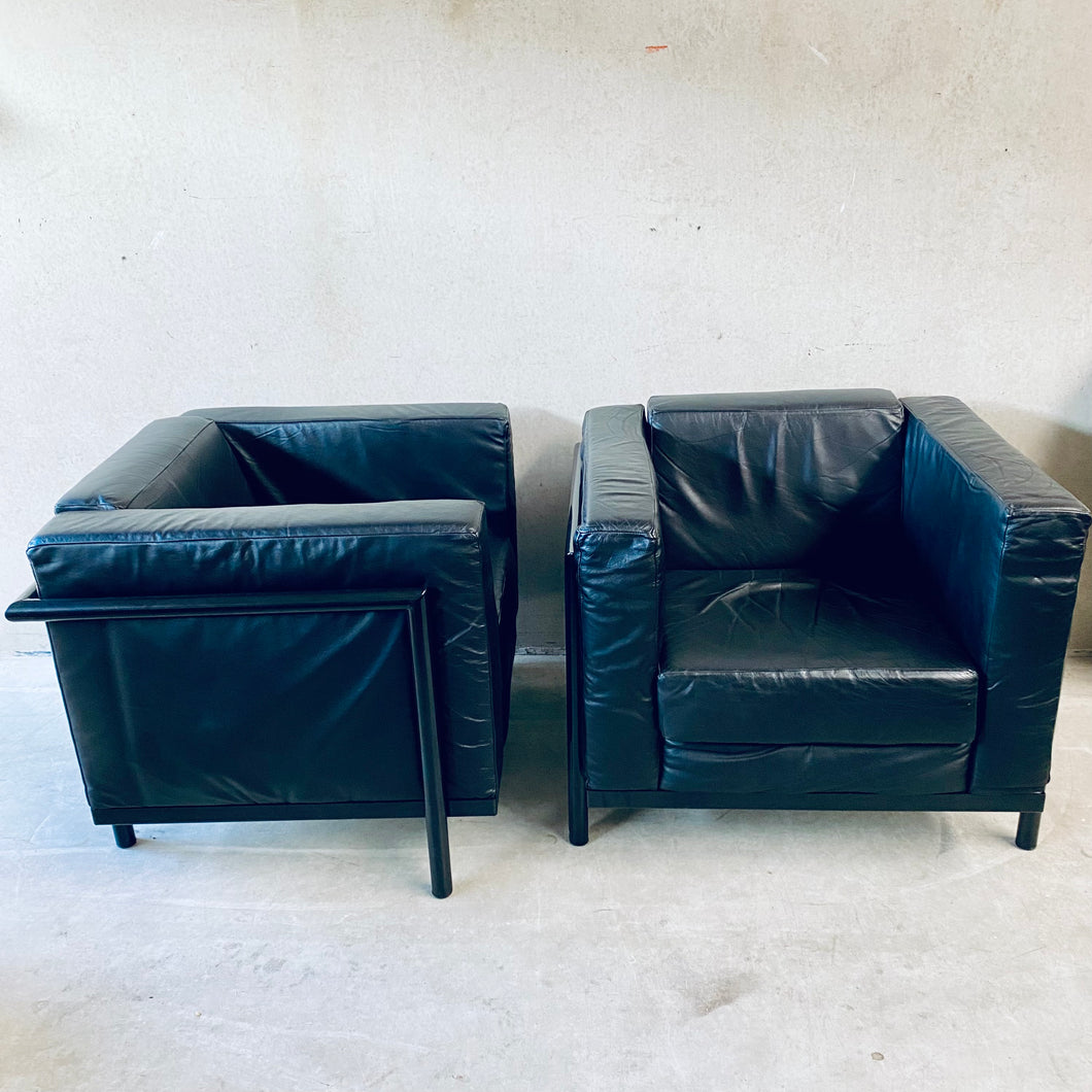 Harvink Leather Arm Chairs
