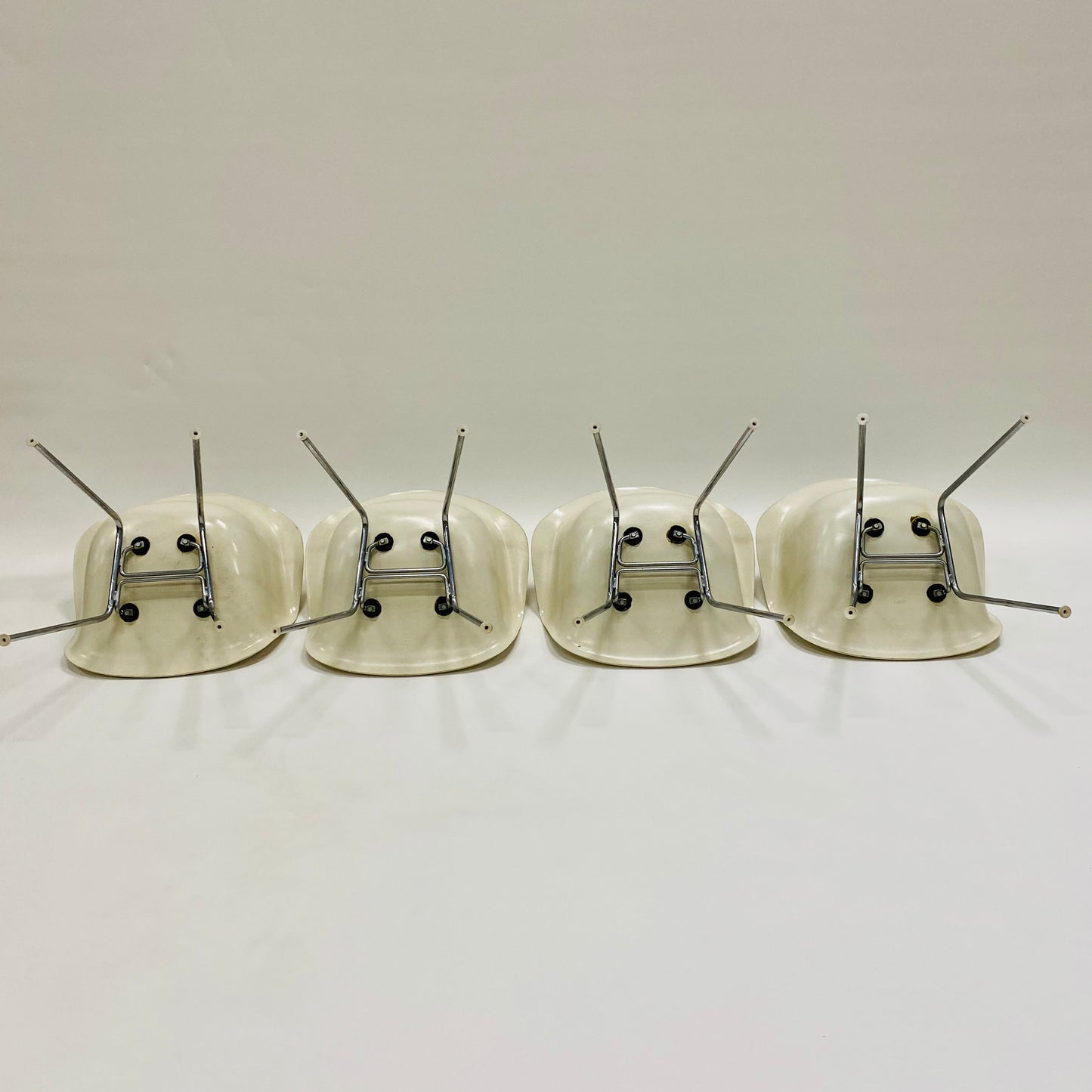 Set aus 4 Dax Esszimmerstühlen von Charles & Ray Eames für Herman Miller, USA 1960