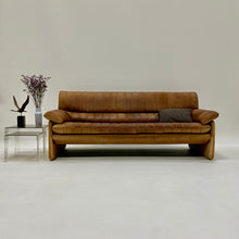 Load image into Gallery viewer, De Sede Ds86 Cognac Neck Leather 3-seater Sofa Switserland 1970
