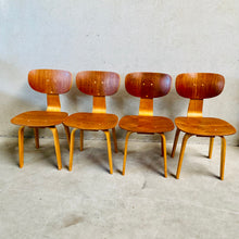 Load image into Gallery viewer, SET FOR 4 &quot;SB02&quot; DINING CHAIRS BY CEES BRAAKMAN FOR PASTOE, NETHERLANDS 1950S
