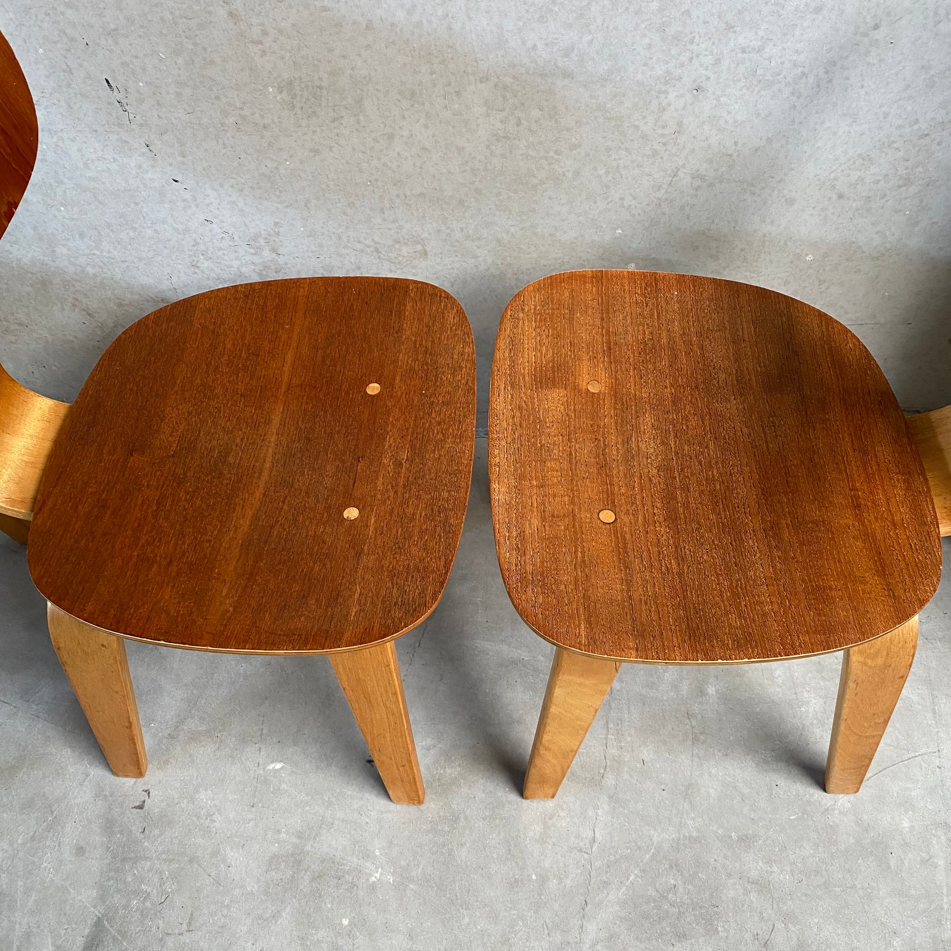 SET FOR 4 "SB02" DINING CHAIRS BY CEES BRAAKMAN FOR PASTOE, NETHERLANDS 1950S
