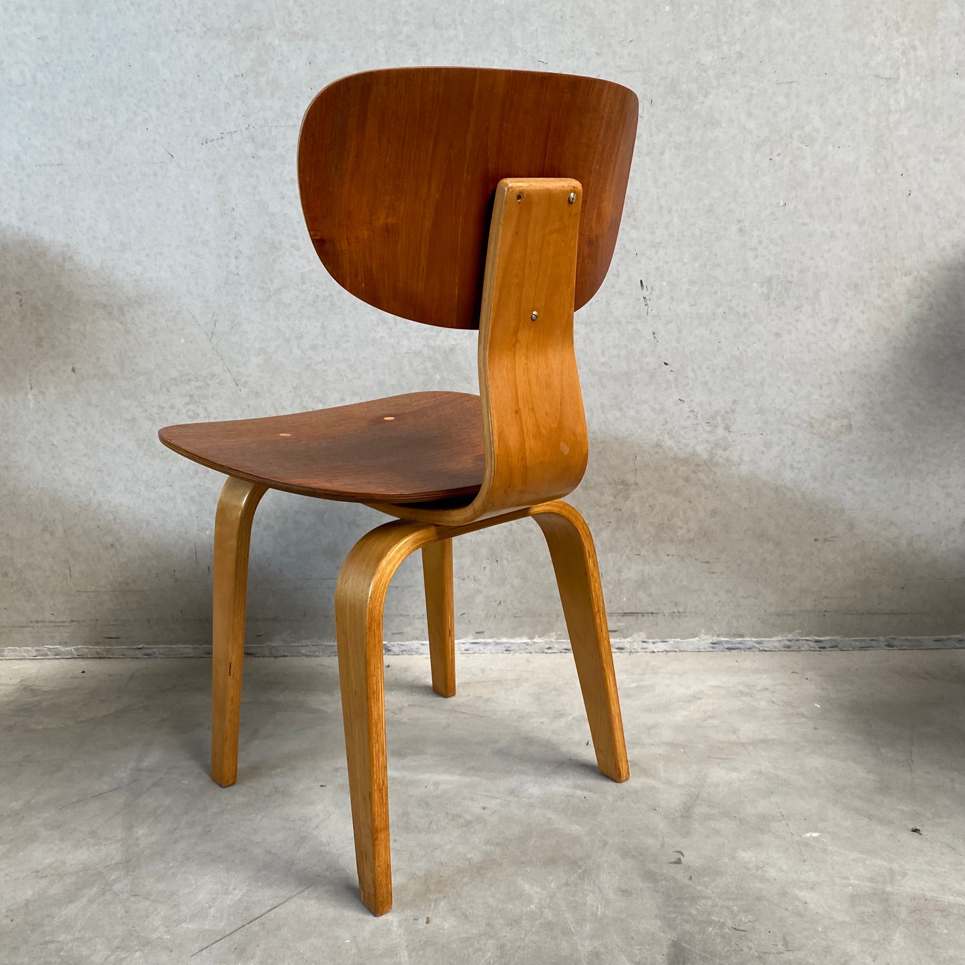 SET FOR 4 "SB02" DINING CHAIRS BY CEES BRAAKMAN FOR PASTOE, NETHERLANDS 1950S