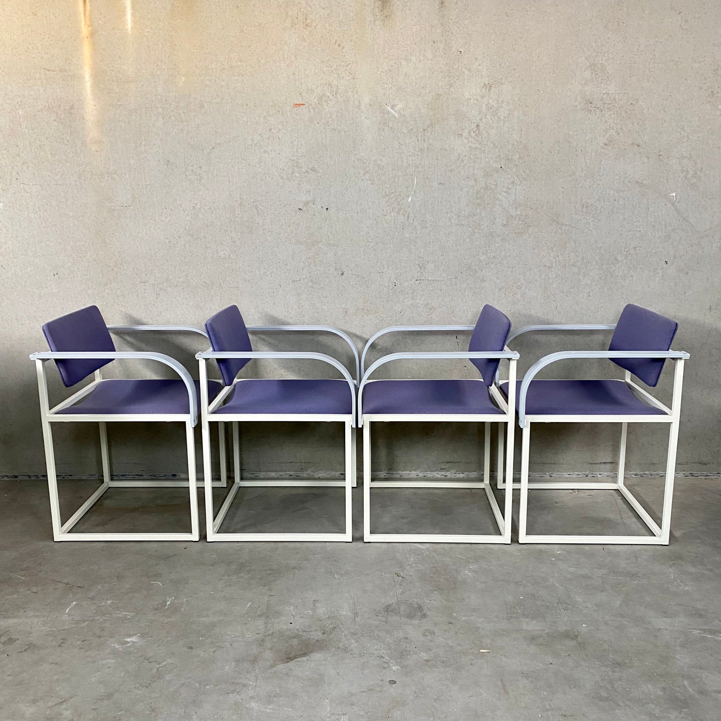DINING TABLE AND CHAIRS BY PIERRE MAZAIRAC & KAREL BOONZAAIJER FOR PASTOE, NETHERLANDS 1980S