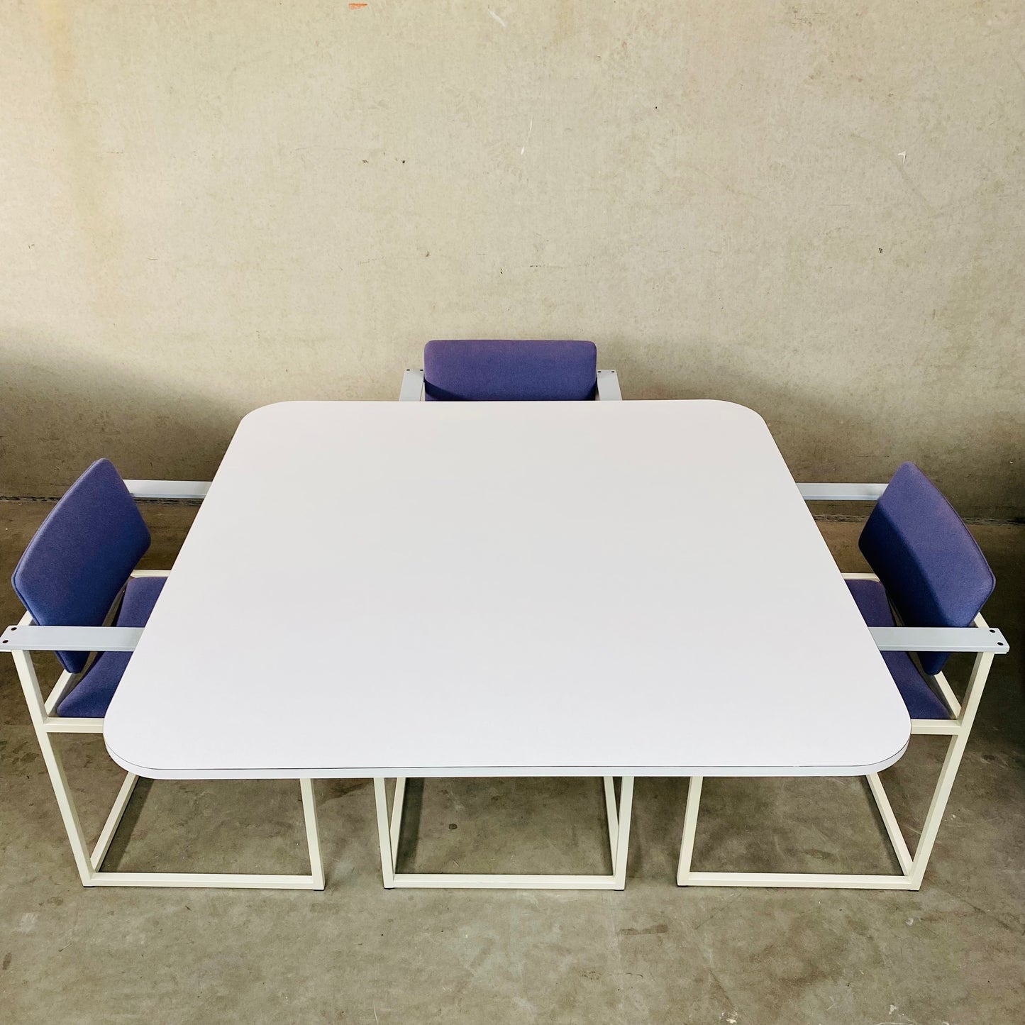 DINING TABLE AND CHAIRS BY PIERRE MAZAIRAC & KAREL BOONZAAIJER FOR PASTOE, NETHERLANDS 1980S
