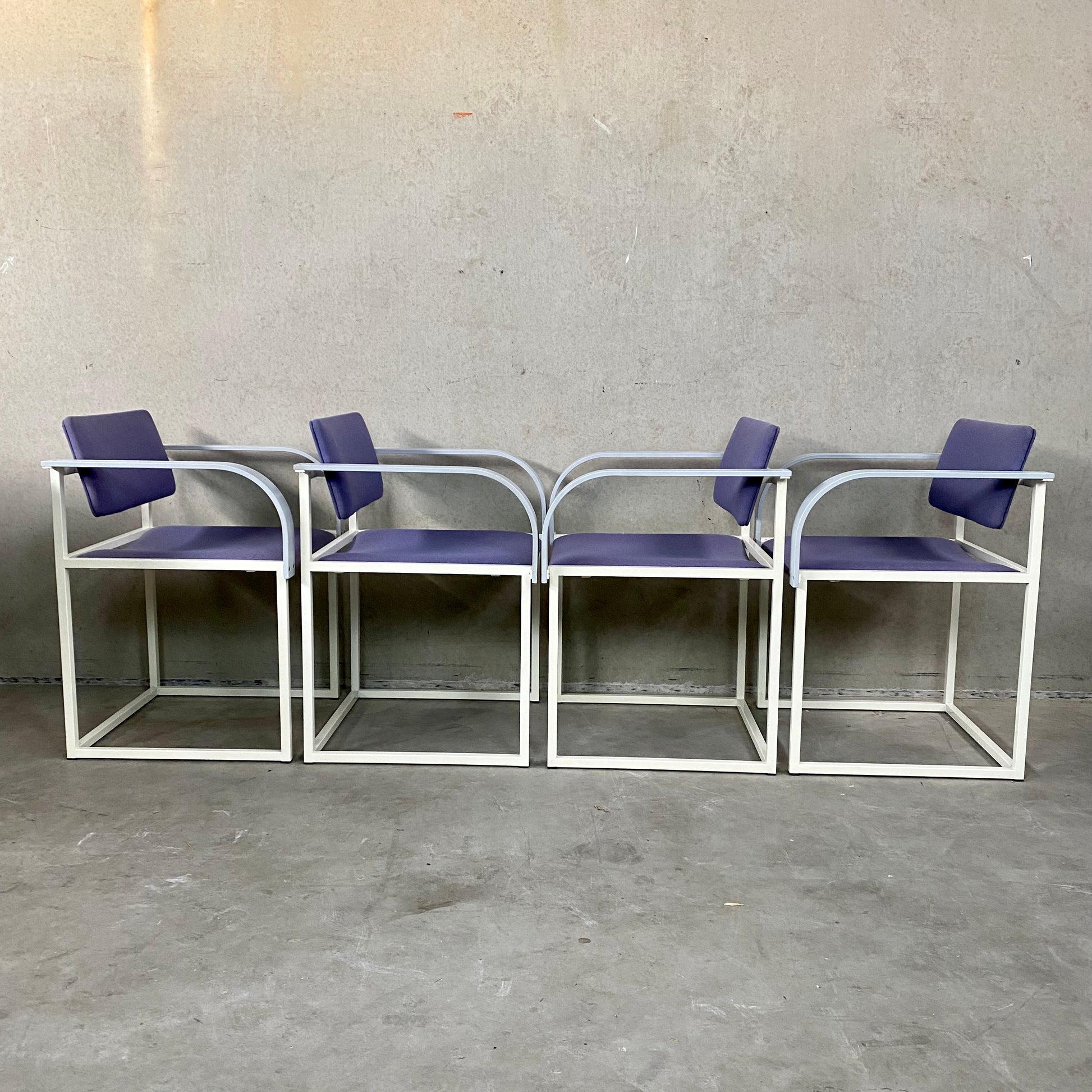 DINING TABLE AND CHAIRS BY PIERRE MAZAIRAC & KAREL BOONZAAIJER FOR PASTOE, NETHERLANDS 1980S