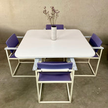 Load image into Gallery viewer, DINING TABLE AND CHAIRS BY PIERRE MAZAIRAC &amp; KAREL BOONZAAIJER FOR PASTOE, NETHERLANDS 1980S
