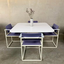 Load image into Gallery viewer, DINING TABLE AND CHAIRS BY PIERRE MAZAIRAC &amp; KAREL BOONZAAIJER FOR PASTOE, NETHERLANDS 1980S

