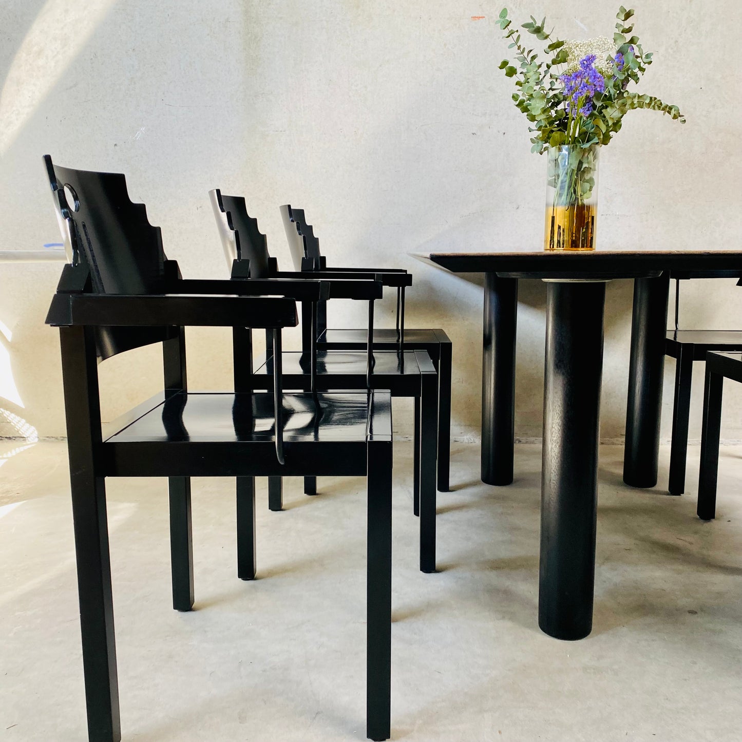 EXCEPTIONAL DINING TABLE BY HANS EICHENBERGER FOR ROTHLISBERGER, SWITZERLAND 1980S