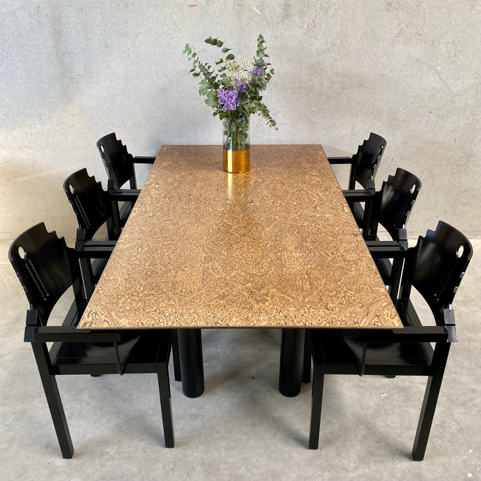 EXCEPTIONAL DINING TABLE BY HANS EICHENBERGER FOR ROTHLISBERGER, SWITZERLAND 1980S