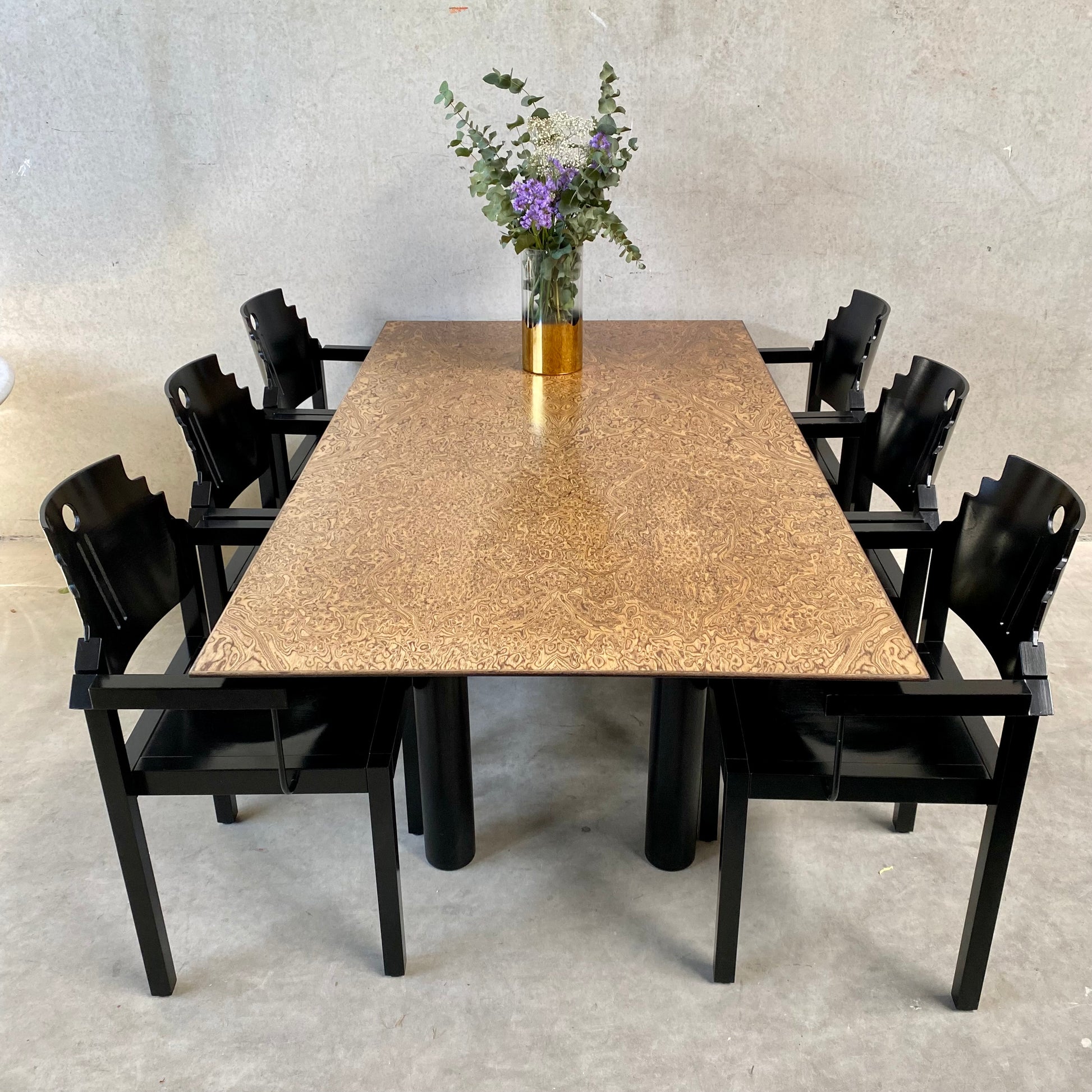 EXCEPTIONAL DINING TABLE BY HANS EICHENBERGER FOR ROTHLISBERGER, SWITZERLAND 1980S