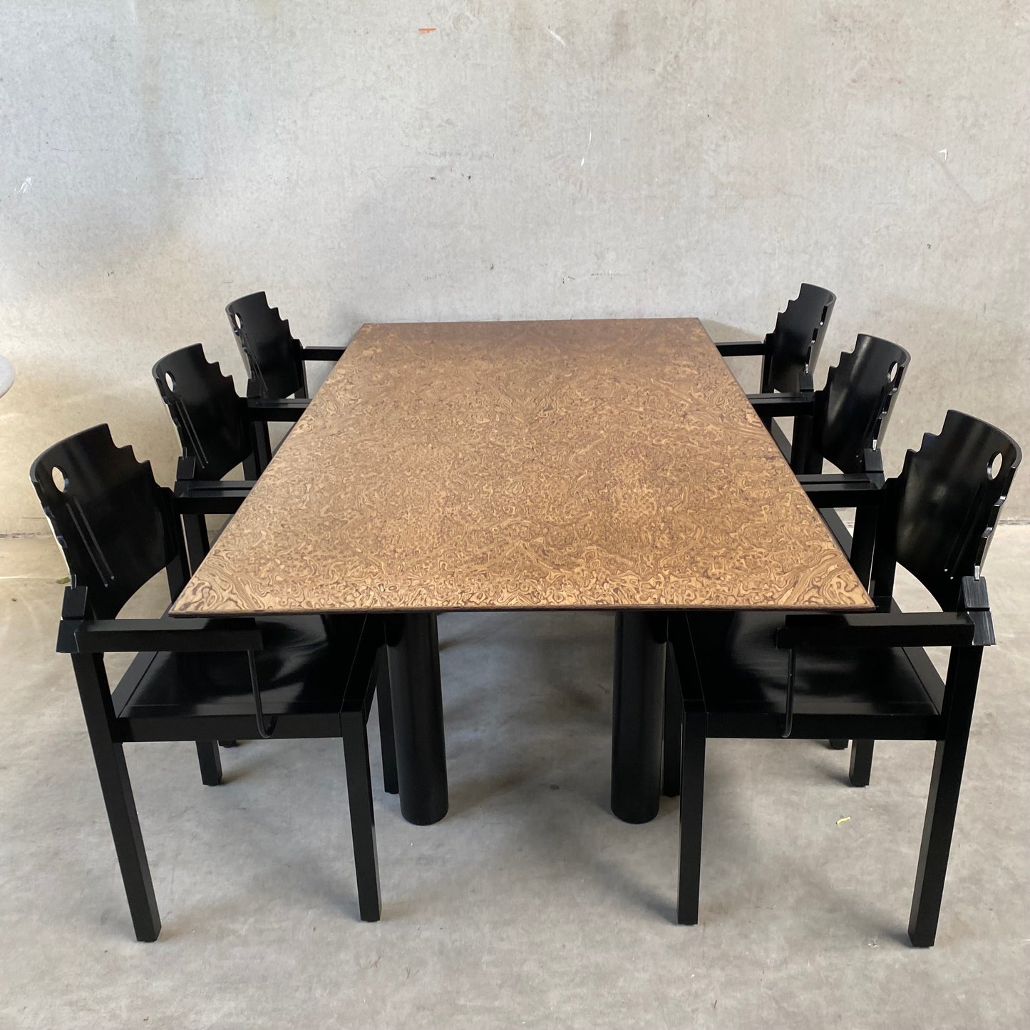 EXCEPTIONAL DINING TABLE BY HANS EICHENBERGER FOR ROTHLISBERGER, SWITZERLAND 1980S