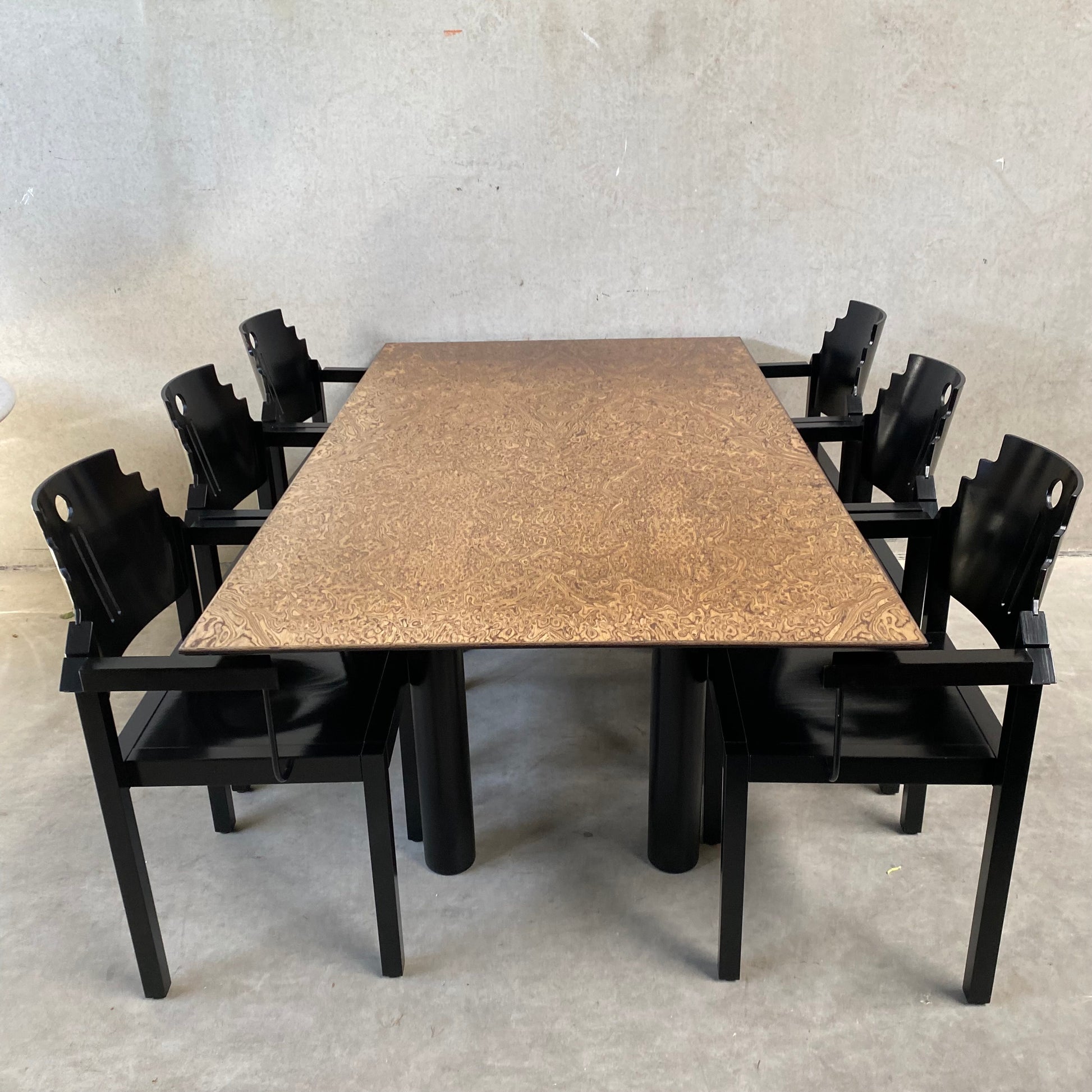 EXCEPTIONAL DINING TABLE BY HANS EICHENBERGER FOR ROTHLISBERGER, SWITZERLAND 1980S