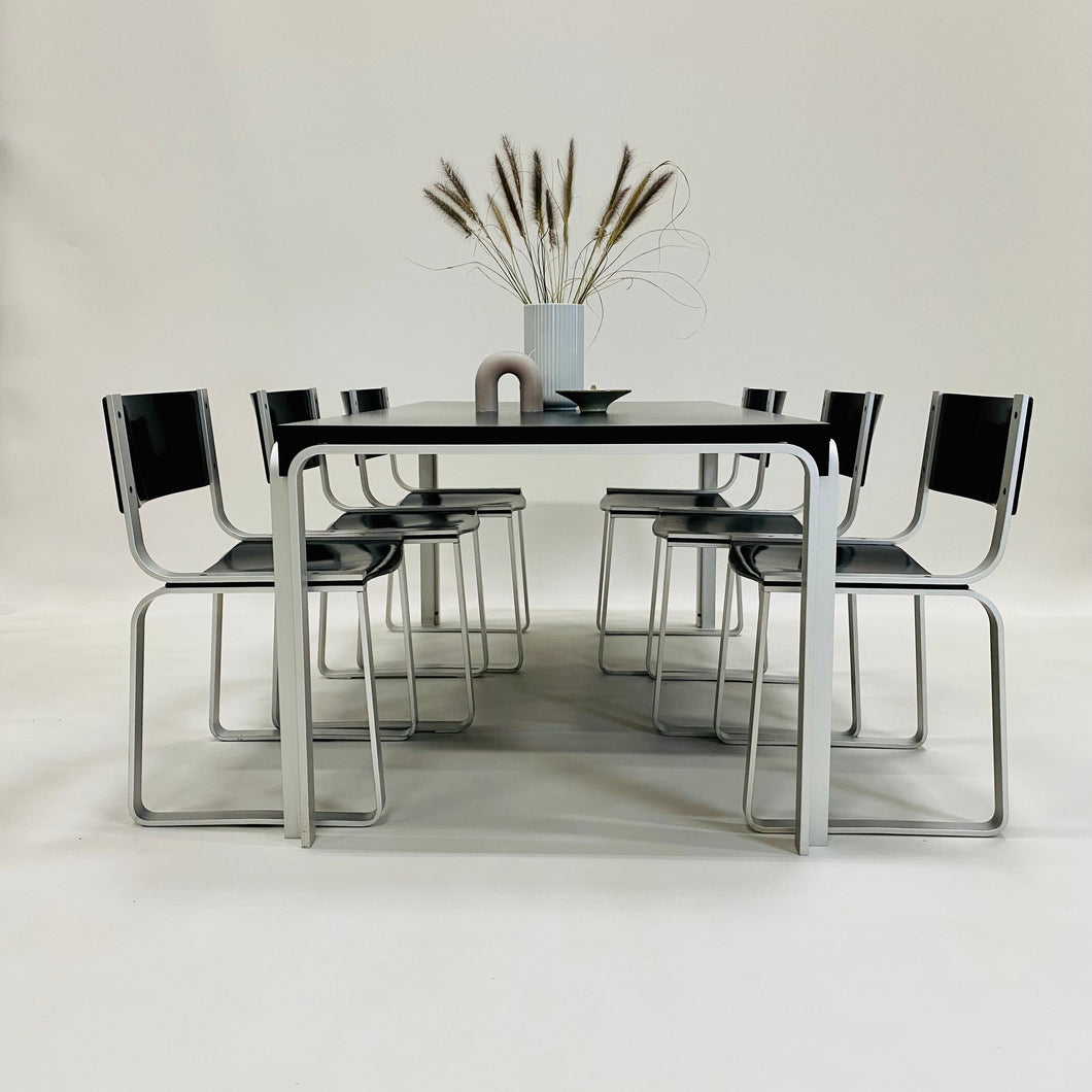 Pastoe Dining Table Model Tm6110 and Dining Chairs Model Sm0301 by Pierre Mazairac, Netherlands 1972