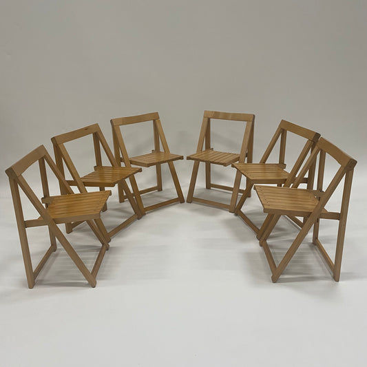 6 Klappstühle von Aldo Jacober für Alberto Bazzani, Italien 1960