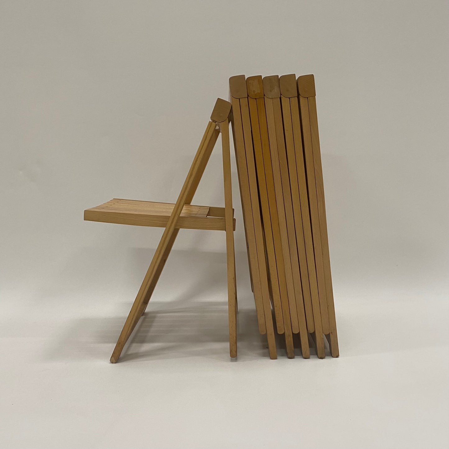 6 Klappstühle von Aldo Jacober für Alberto Bazzani, Italien 1960