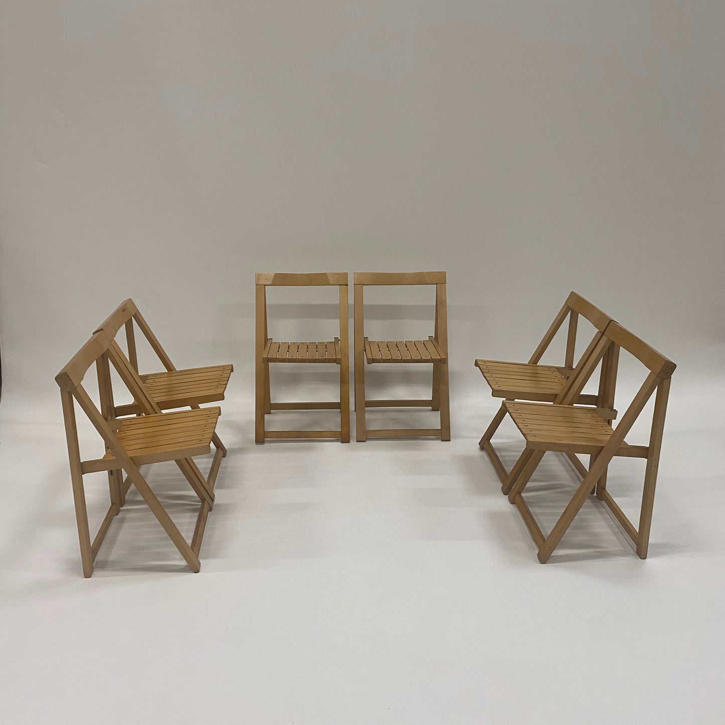 6 Klappstühle von Aldo Jacober für Alberto Bazzani, Italien 1960