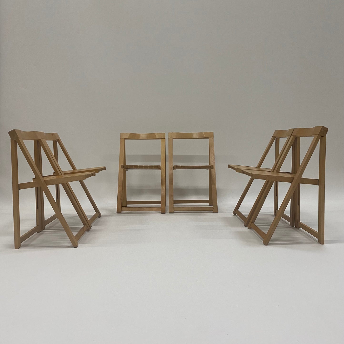 6 Klappstühle von Aldo Jacober für Alberto Bazzani, Italien 1960