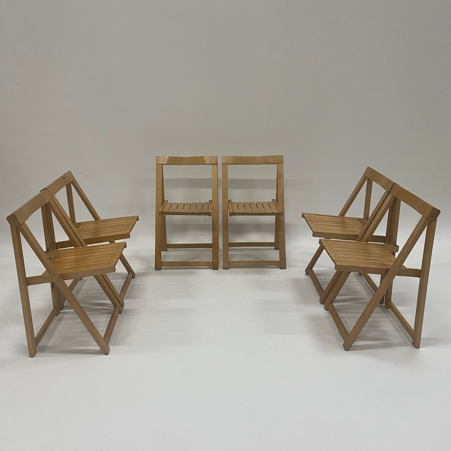 6 Klappstühle von Aldo Jacober für Alberto Bazzani, Italien 1960
