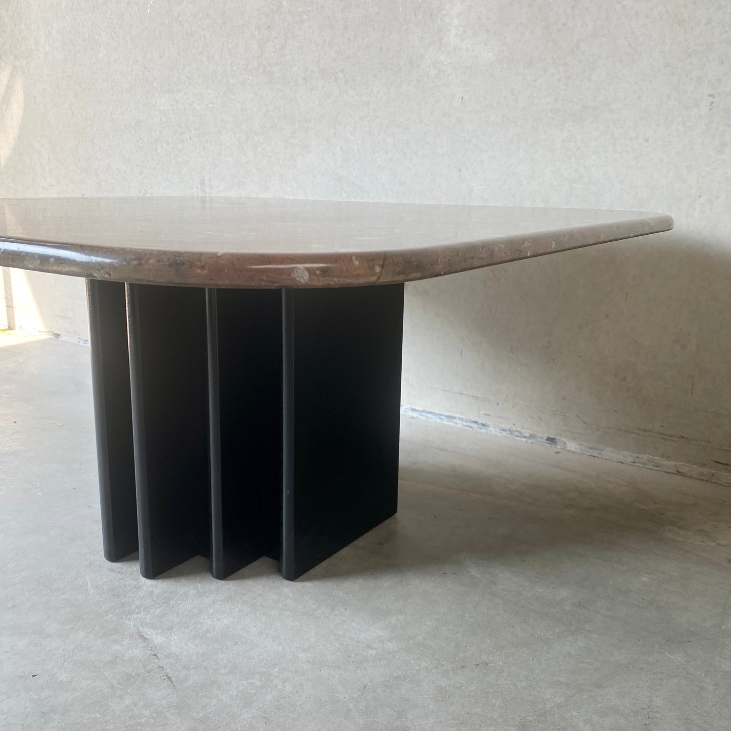 FOSSIL STONE COFFEE TABLE BY HEINZ LILIENTHAL, GERMANY 1980s