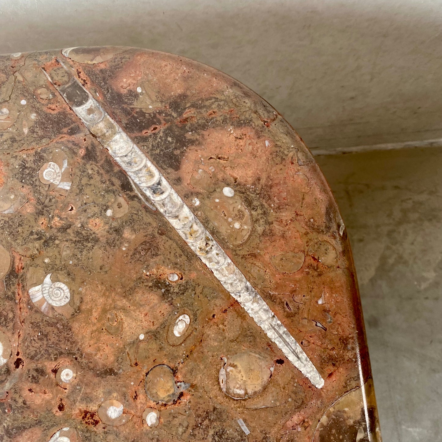 FOSSIL STONE COFFEE TABLE BY HEINZ LILIENTHAL, GERMANY 1980s