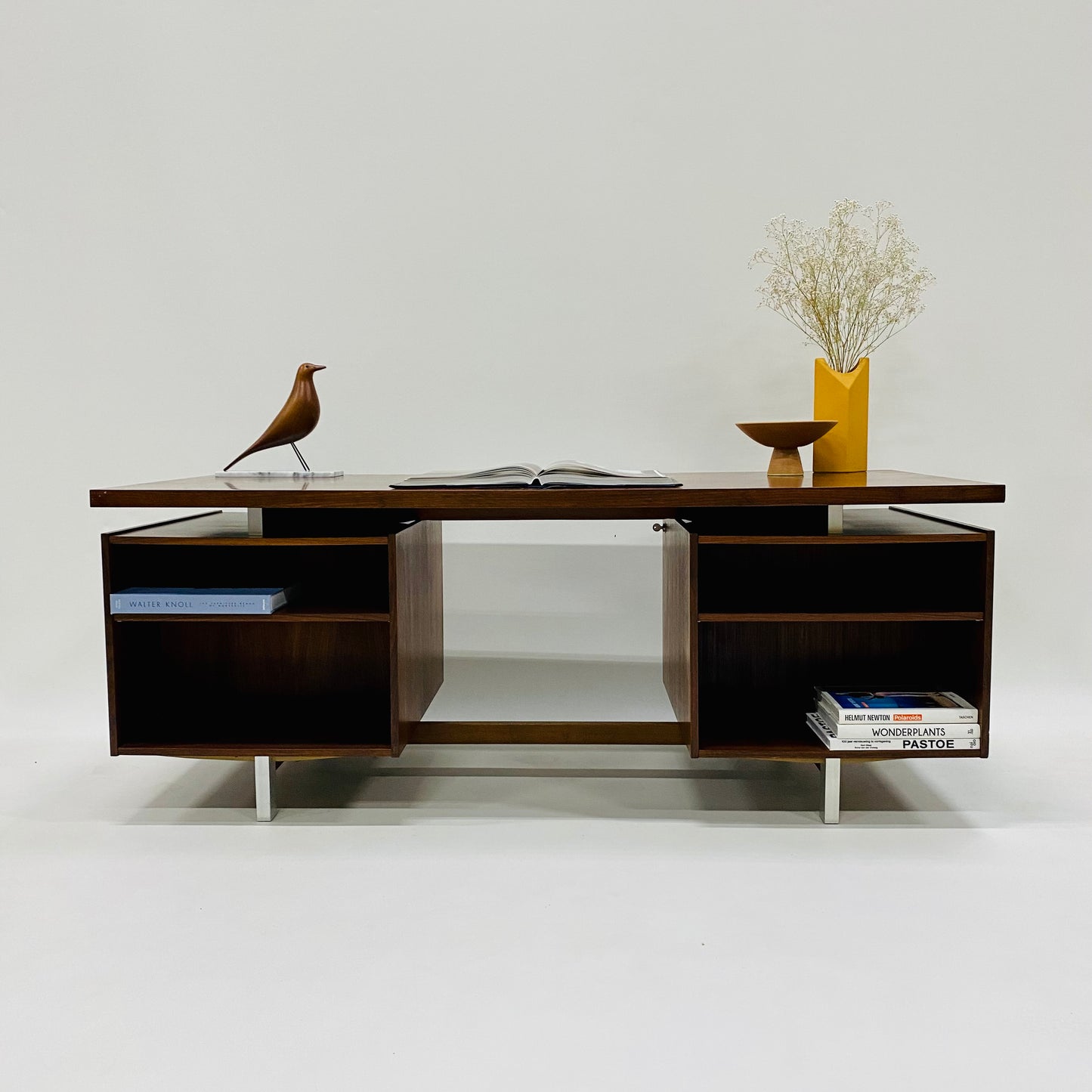Rosewood Executive Desk von Kho Liang Ie für Fristho, Niederlande, 1950
