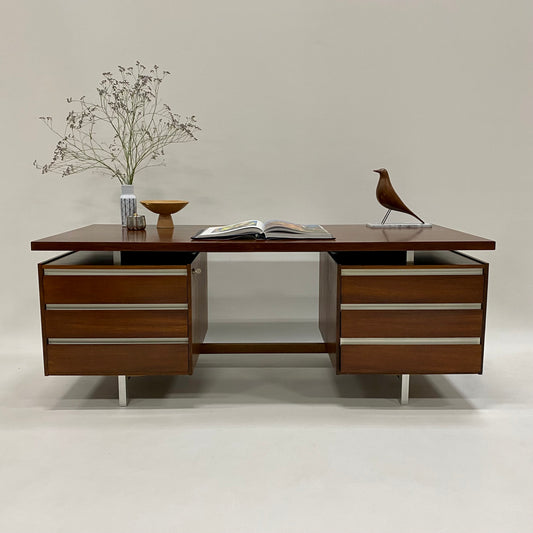 Rosewood Executive Desk von Kho Liang Ie für Fristho, Niederlande, 1950