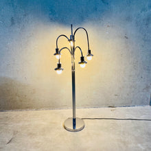 Load image into Gallery viewer, Mid-Century Chrome 5 Flexible Arm Floor Lamp Style Pierre Folie for Jacques Charpentier, 1960
