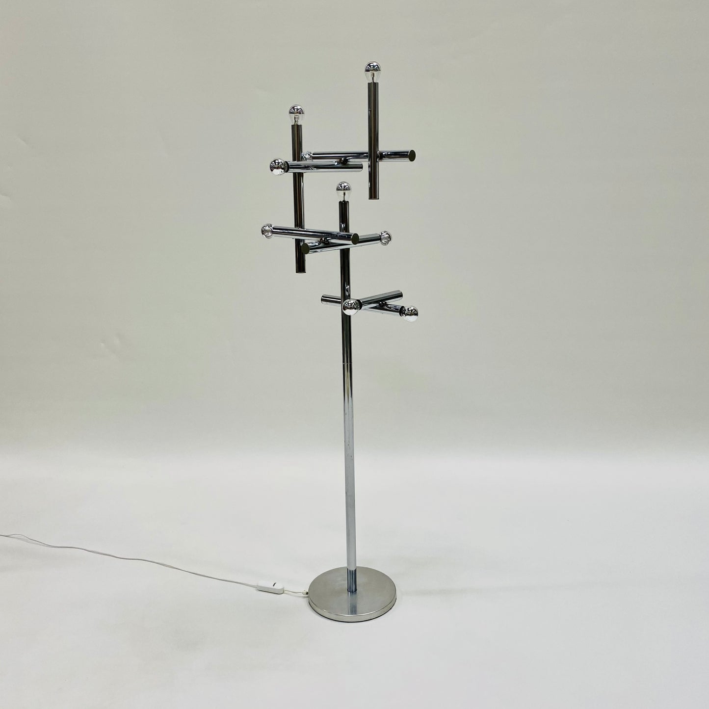 Dimmbare Stehlampe von Gaetano Sciolari für Boulanger, Belgien 1970