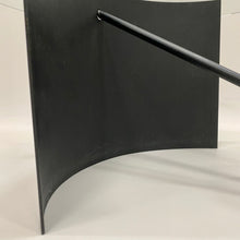 Load image into Gallery viewer, Geometrical Italian Design Coffee Table With Glass Top, Black Marble and Steel Base Italy 1980
