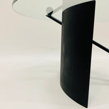 Load image into Gallery viewer, Geometrical Italian Design Coffee Table With Glass Top, Black Marble and Steel Base Italy 1980
