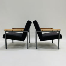 Load image into Gallery viewer, Set of 2 Grey Arm Chairs &quot;Model 30&quot; by Gijs Van Der Sluis for Van Der Sluis Meubelen Culemborg Netherlands 1960
