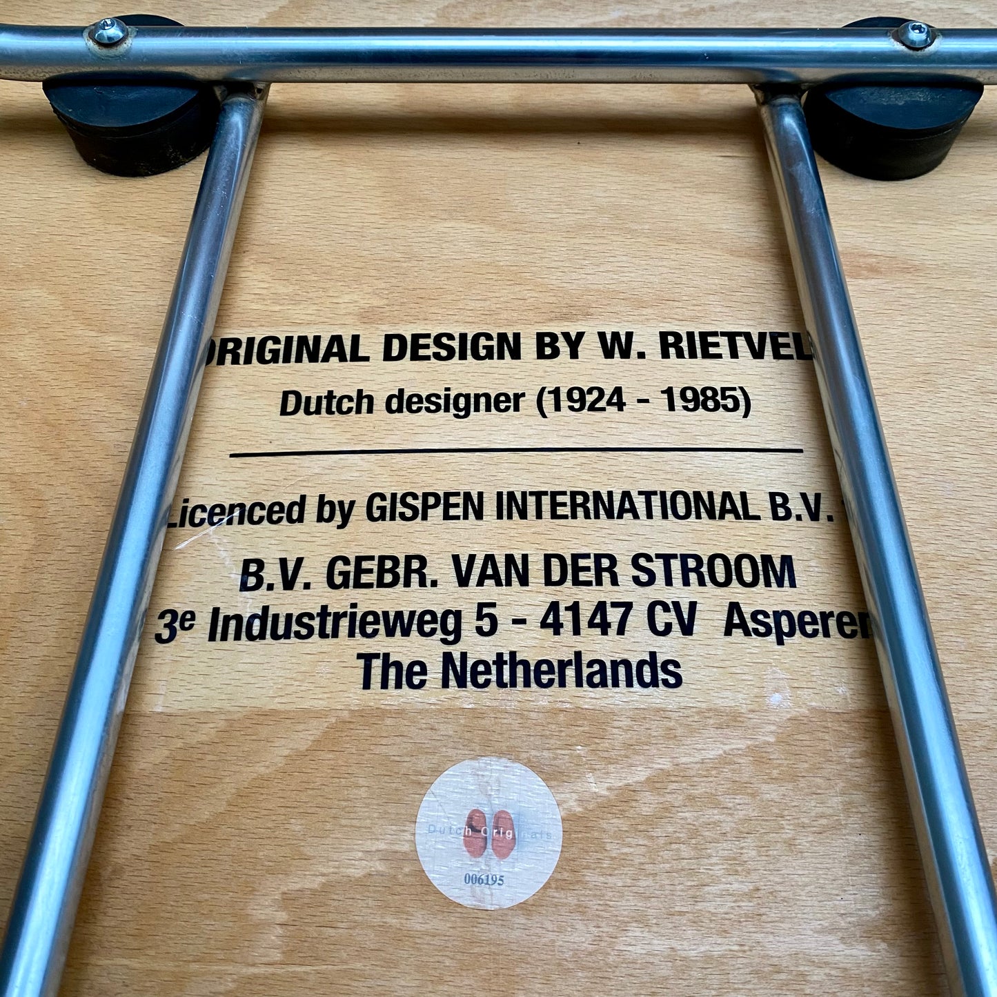 GISPEN 116 DINING SET BY W. RIETVELD FOR GISPEN (VAN DER STROOM), NETHERLANDS