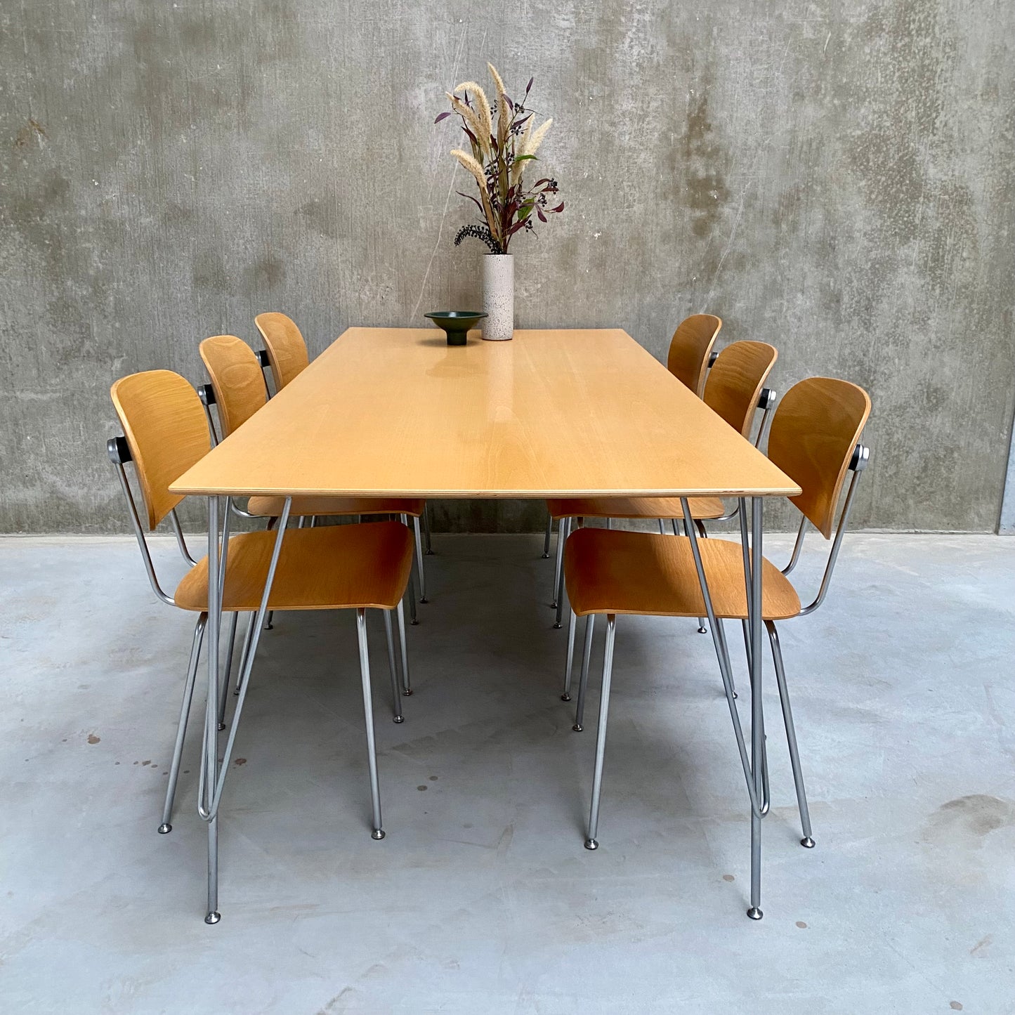 GISPEN 116 DINING SET BY W. RIETVELD FOR GISPEN (VAN DER STROOM), NETHERLANDS
