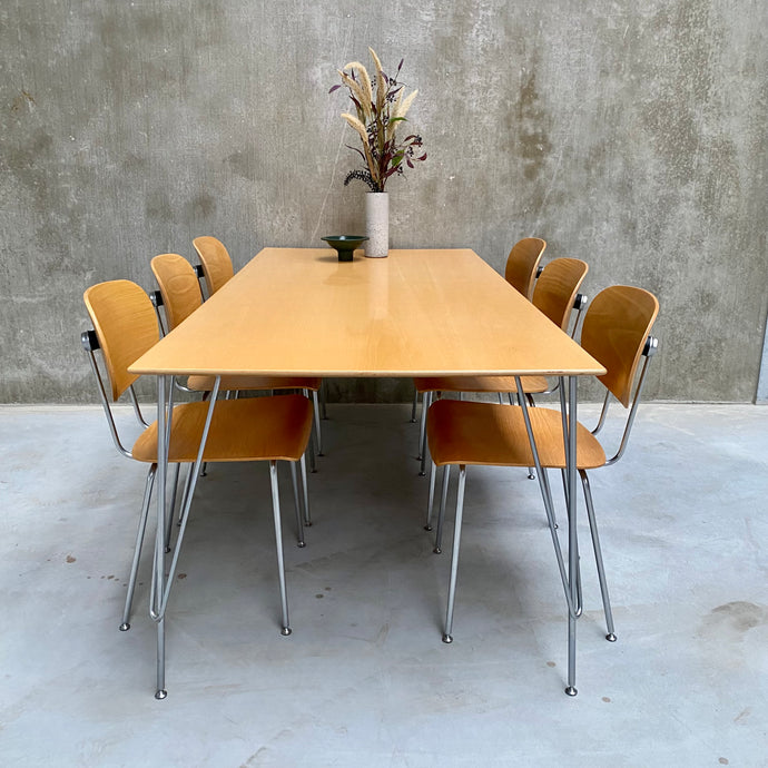 GISPEN 116 DINING SET BY W. RIETVELD FOR GISPEN (VAN DER STROOM), NETHERLANDS